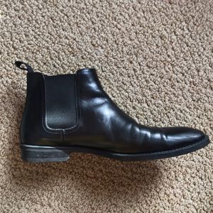 Italian leather chelsea boots